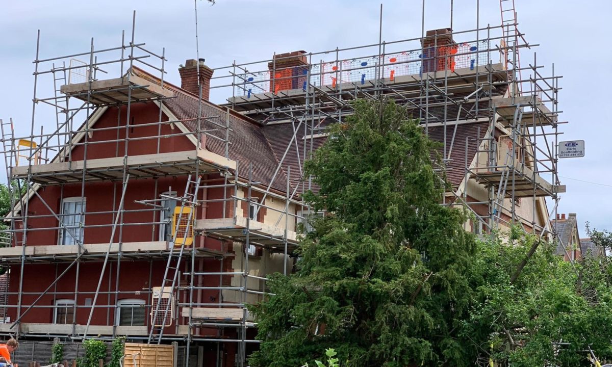 Earls Scaffolding - Access scaffold on a residential property